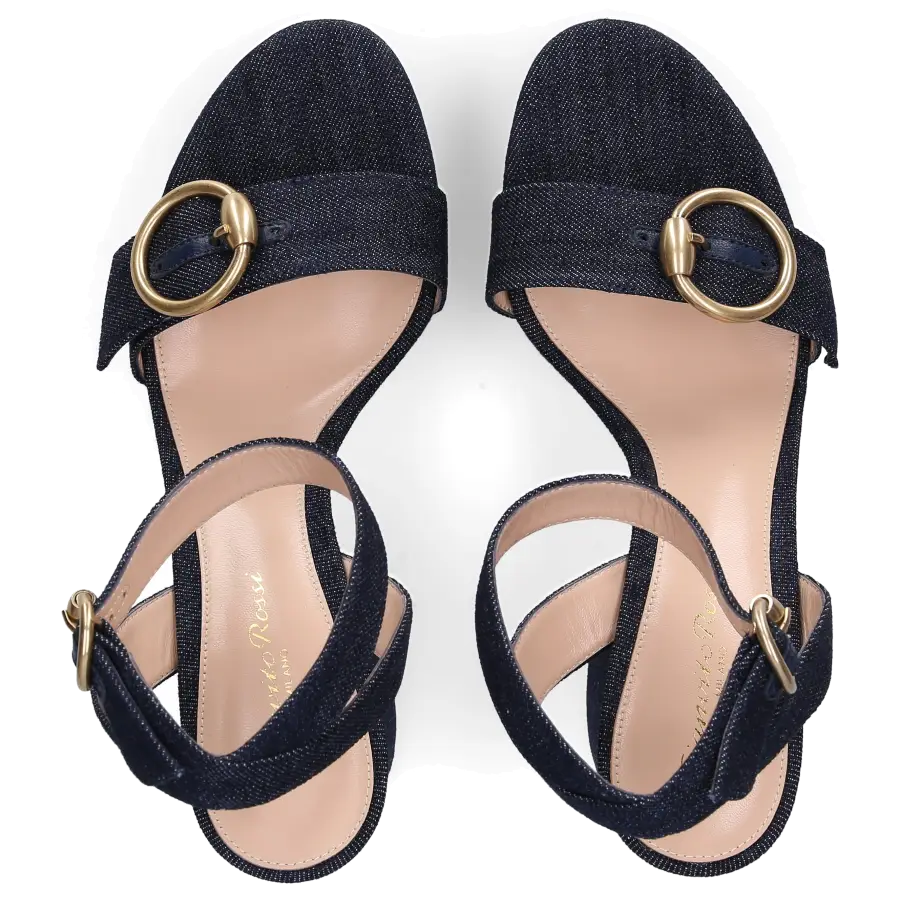 Gianvito Rossi - Sandalen ZANRA Denim - blau