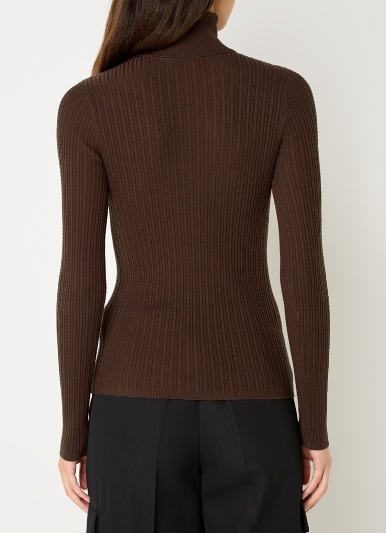 Maglione Sandro a trecce, misto lana, con logo
