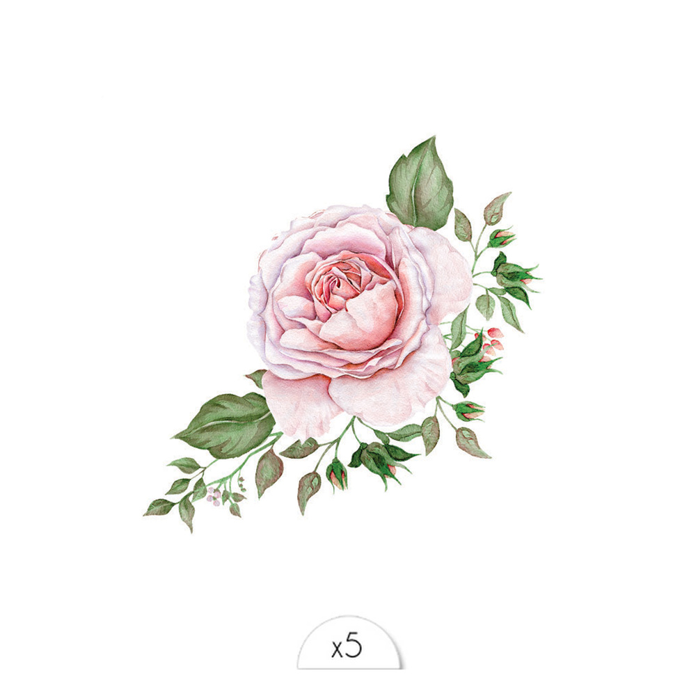 Sioou Bouquet floral Tatouage éphémère