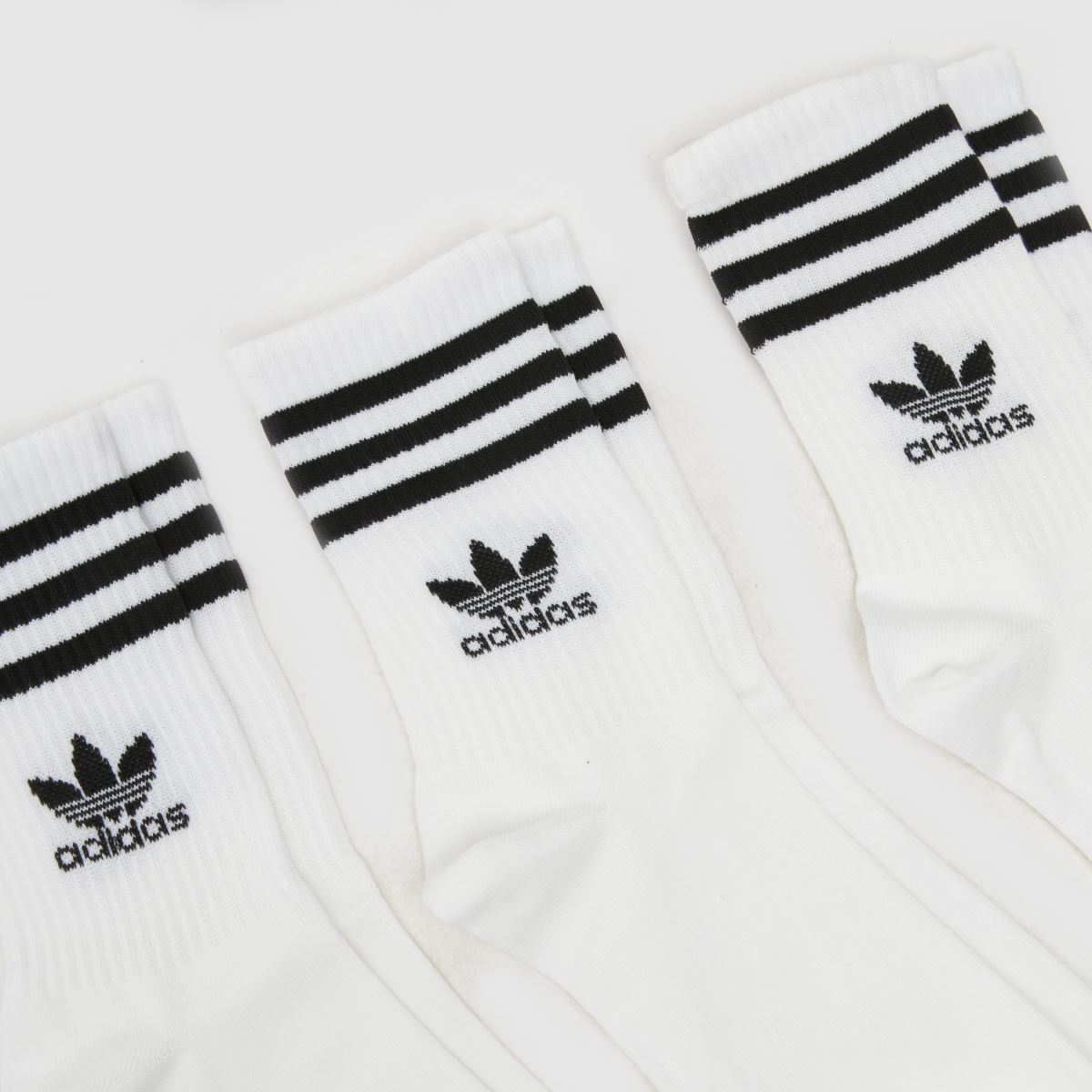 adidas fehér és fekete edzőzokni, 3 darabos