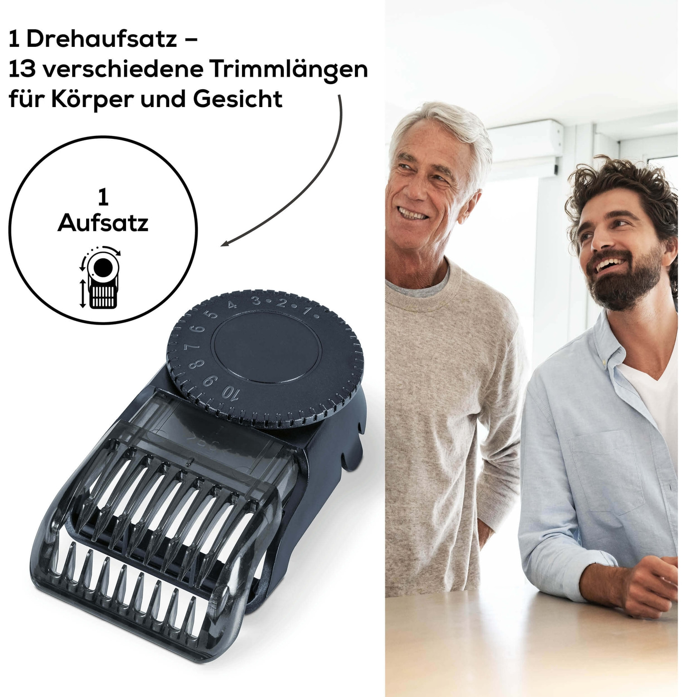 Beurer HR 6000 Body Groomer-Gesicht- & Körperrasierer mit Edelstahl-Rasierklinge & 13 Trimmlängen