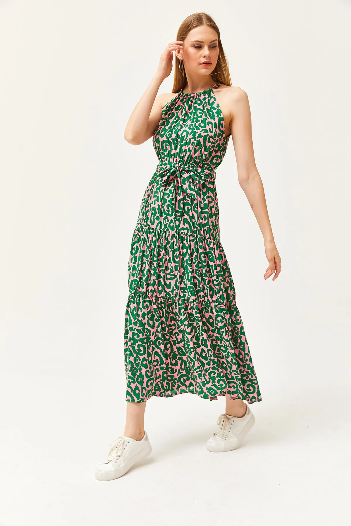 Olalook  Kleid - Grün - A-Linie