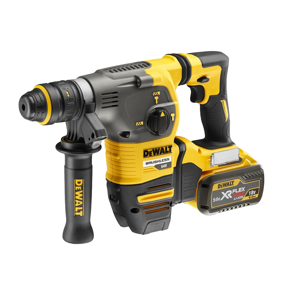 DeWalt DCH335X2-QW Akumulátorové kombinované kladivo SDS-Plus FlexVolt 54V 9,0Ah Li-Ion + odsávání D25304DH
