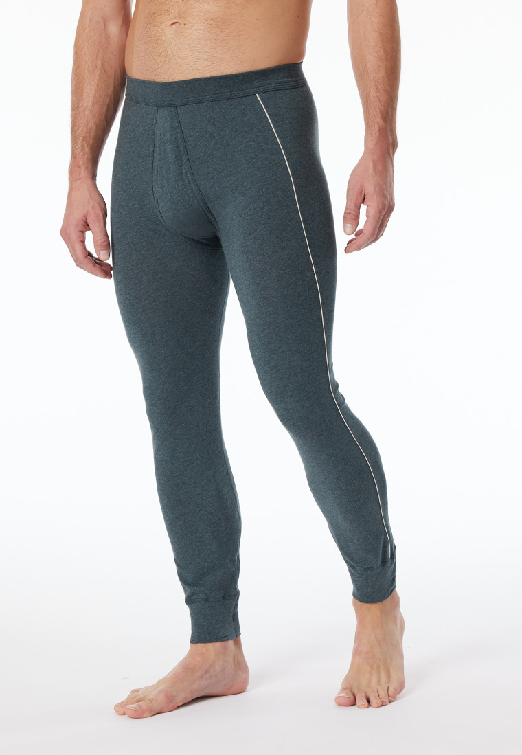 Hose lang blau-meliert - Comfort Fit