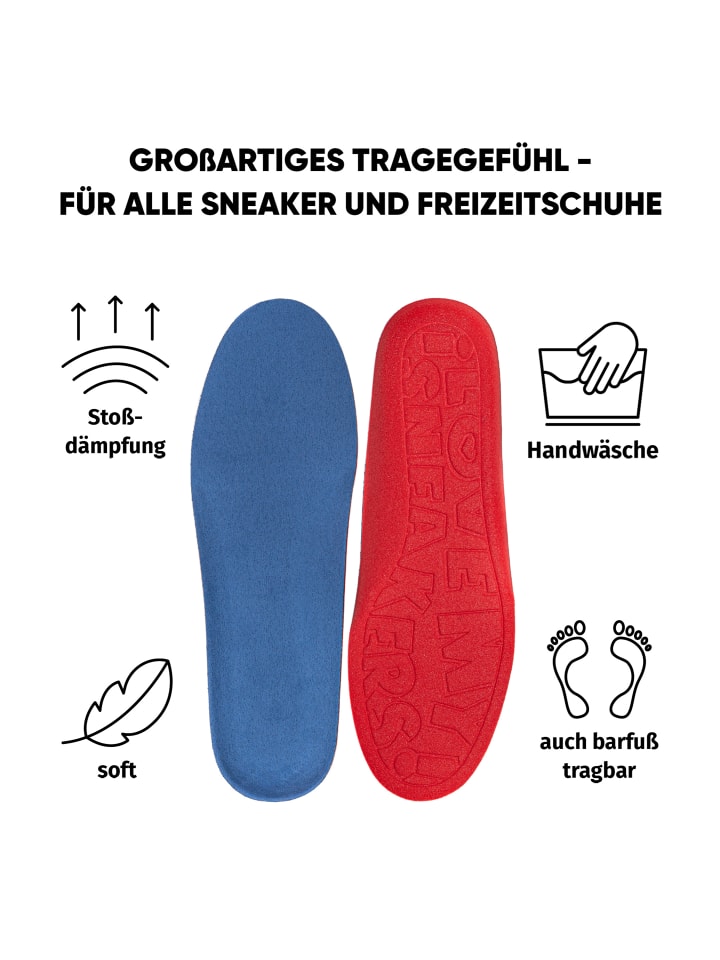 Bama Group Einlegesohle BAMA Sneaker Fußbett in red | blue günstig kaufen 35/36
