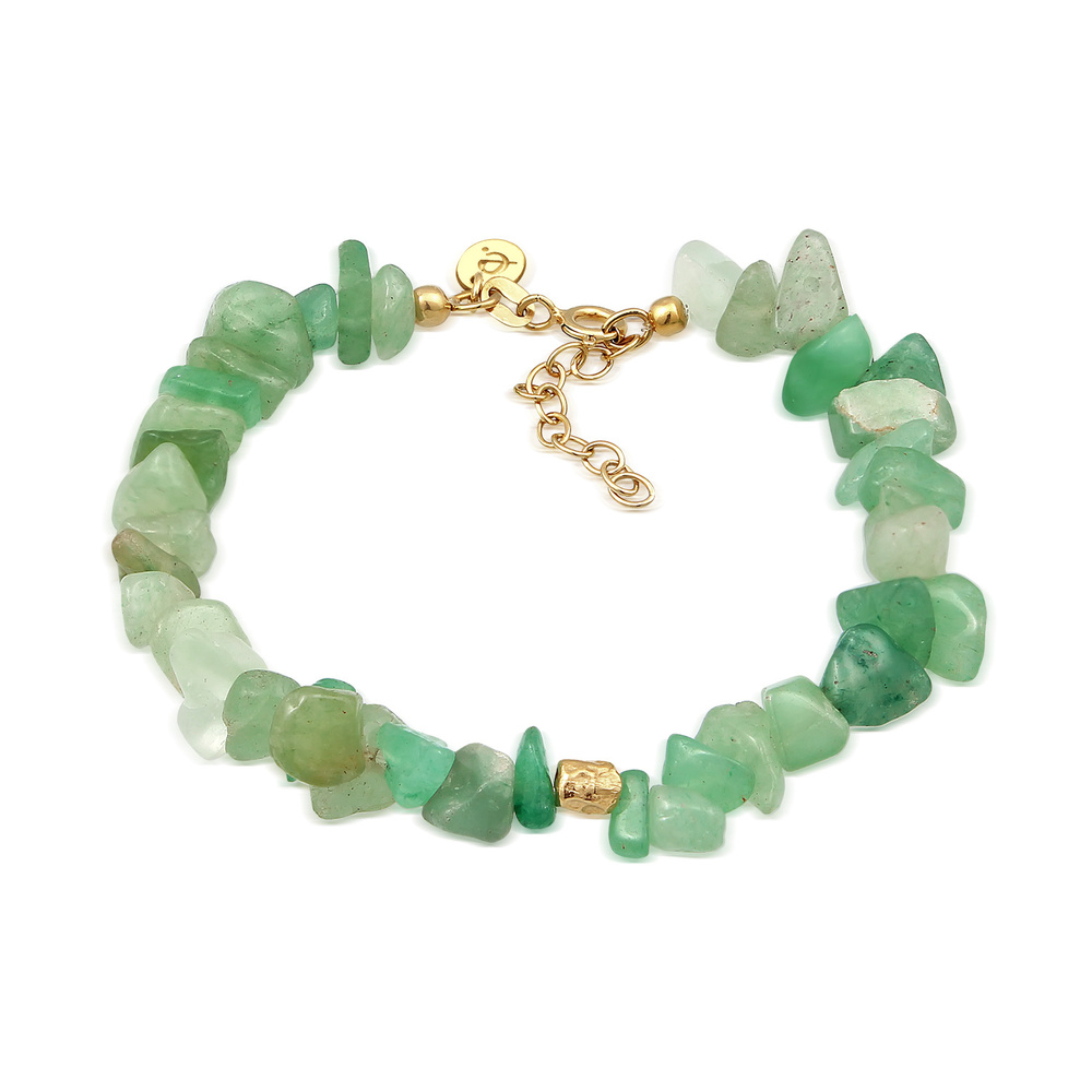 Elli PREMIUM Elli PREMIUM Bracelet Femmes pierres nature élégante avec aventurine en argent st Bracelet