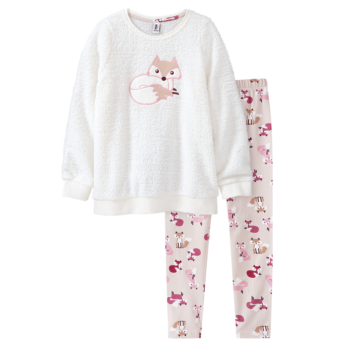 Mädchen Schlafanzug mit Fuchs-Motiv