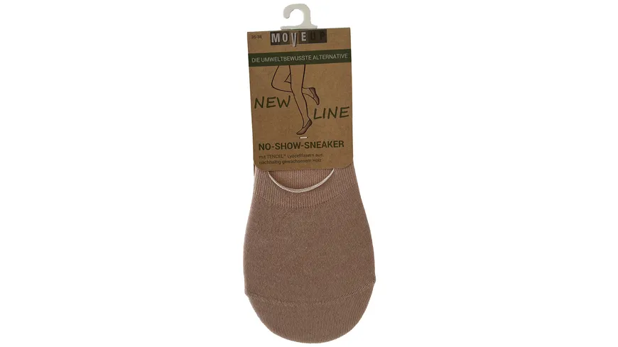 MOVE UP NEW LINE Unisex TENCEL No Show Füßlinge natur