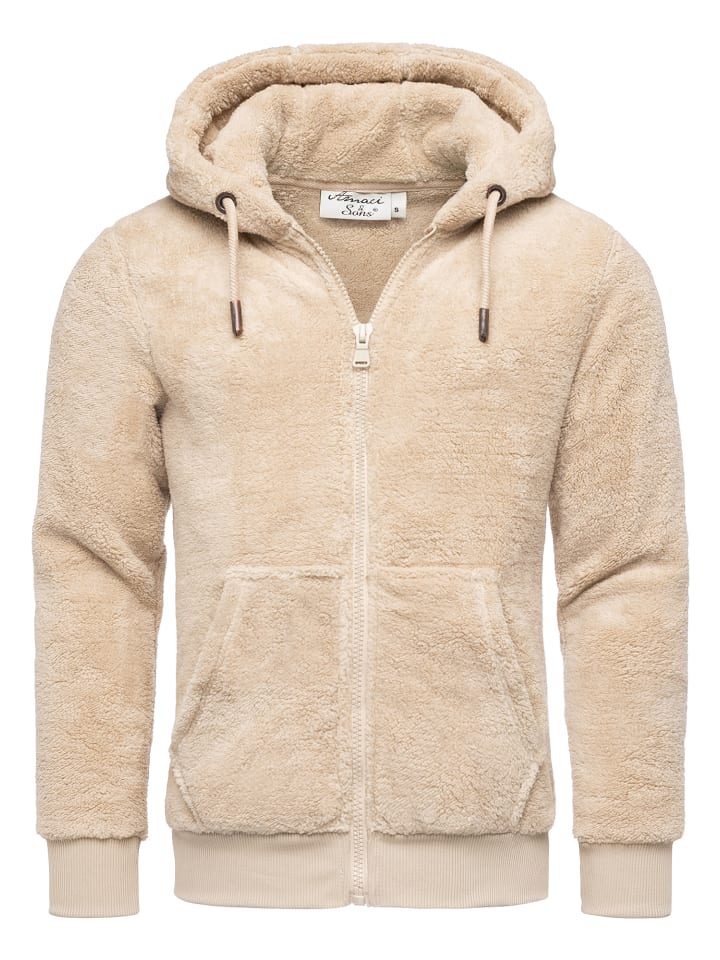 Amaci&Sons Teddyfell Jacke BERWYN in Beige günstig kaufen