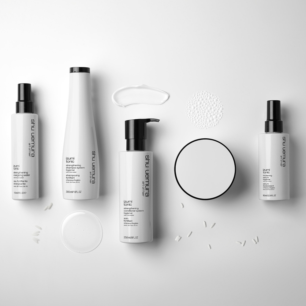 shu uemura art of hair masque pour cheveux fragiles infusé à l'eau de riz Masque