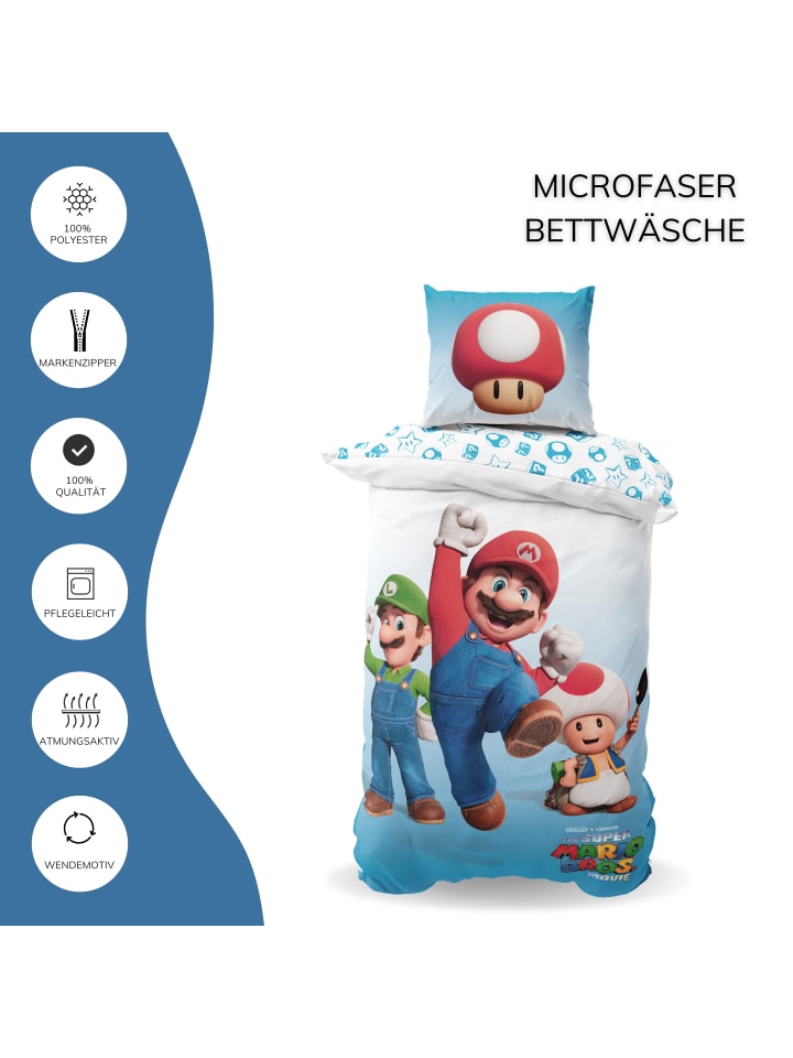Super Mario Bettwäsche-Set 