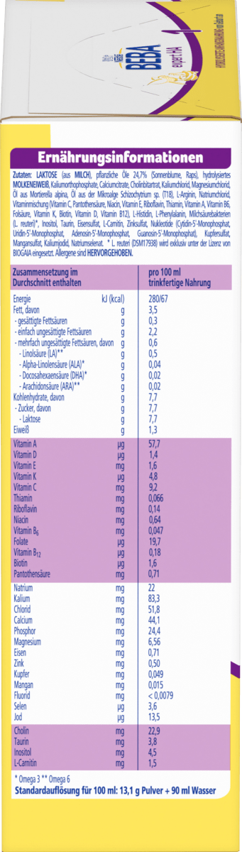 Anfangsmilch Expert HA1 von Geburt an, 0,5 kg