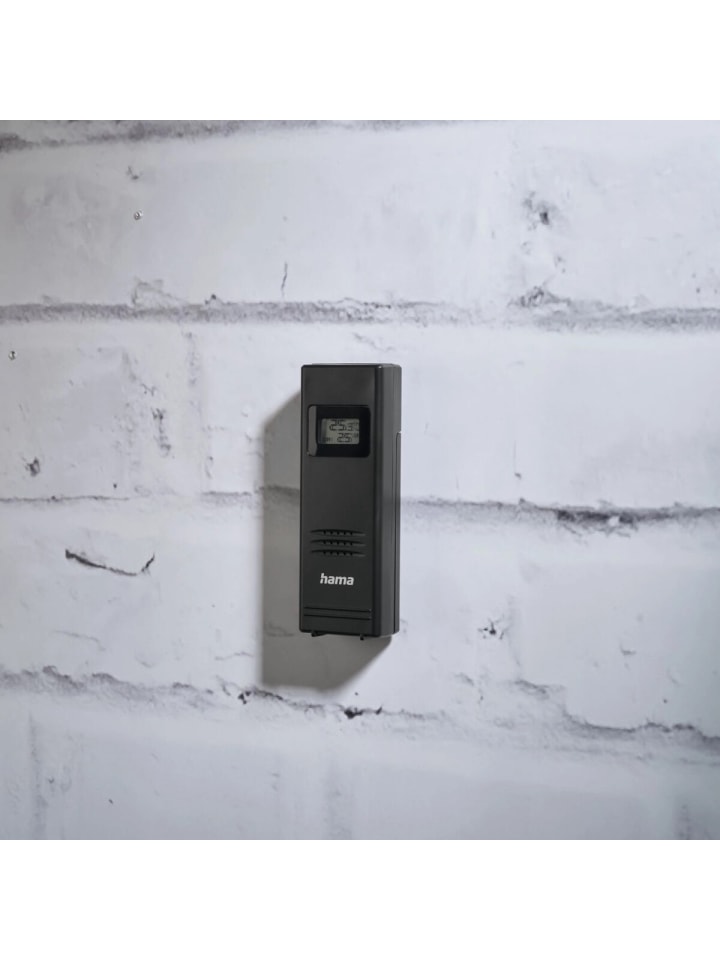 Hama Premium Wetterstation mit USB mit Powerbank-Funktion in Schwarz in Schwarz günstig kaufen onesize