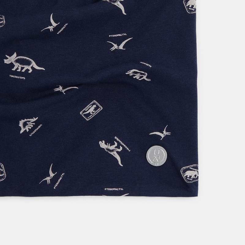 Snood en jersey imprimé bleu garçon