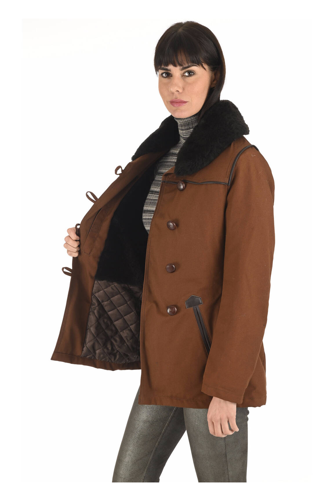 La Canadienne Parkas Femme couleur marron