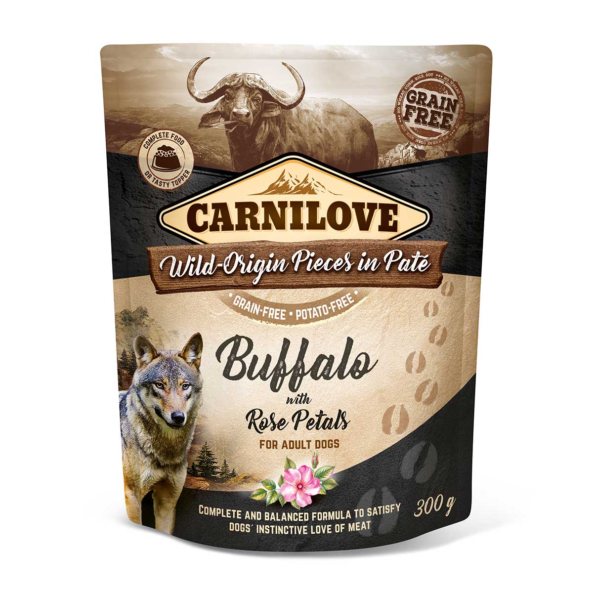 Carnilove Dog Pouch Paté - Buffalo with Rose Petals bei ZooRoyal