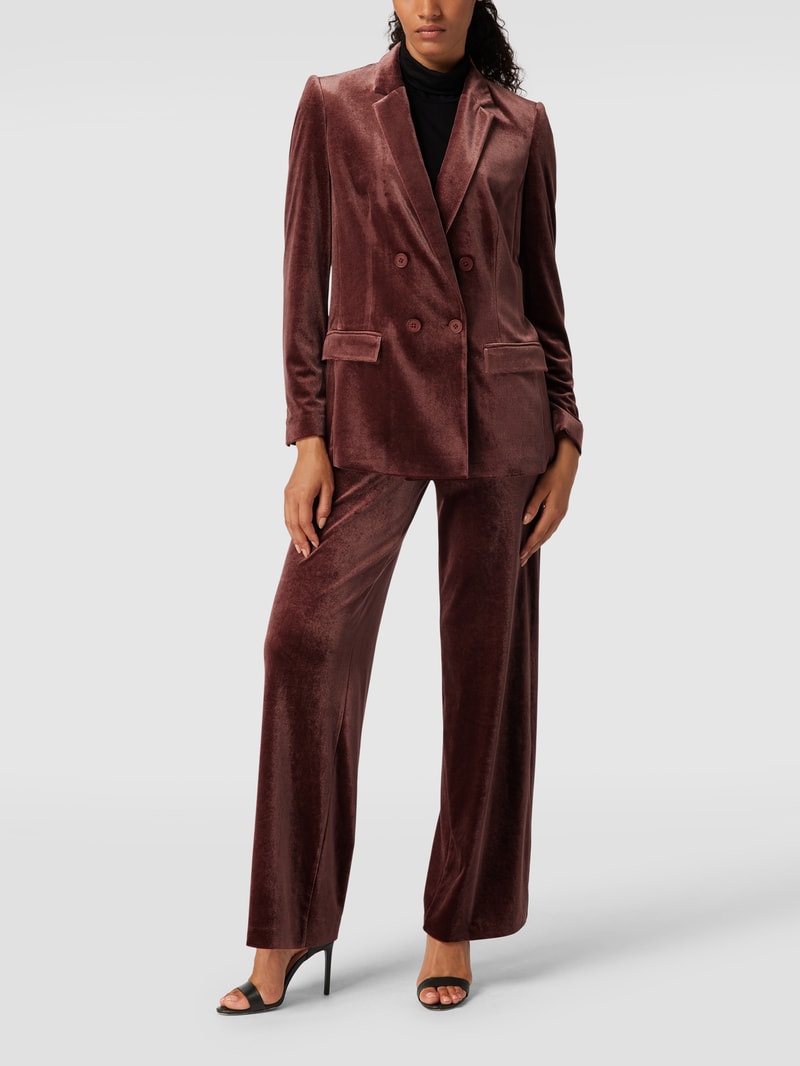 Blazer mit Pattentaschen in bordeaux rot