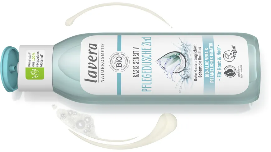 lavera BASIS SENSITIV Pflegedusche 2in1 250 ml