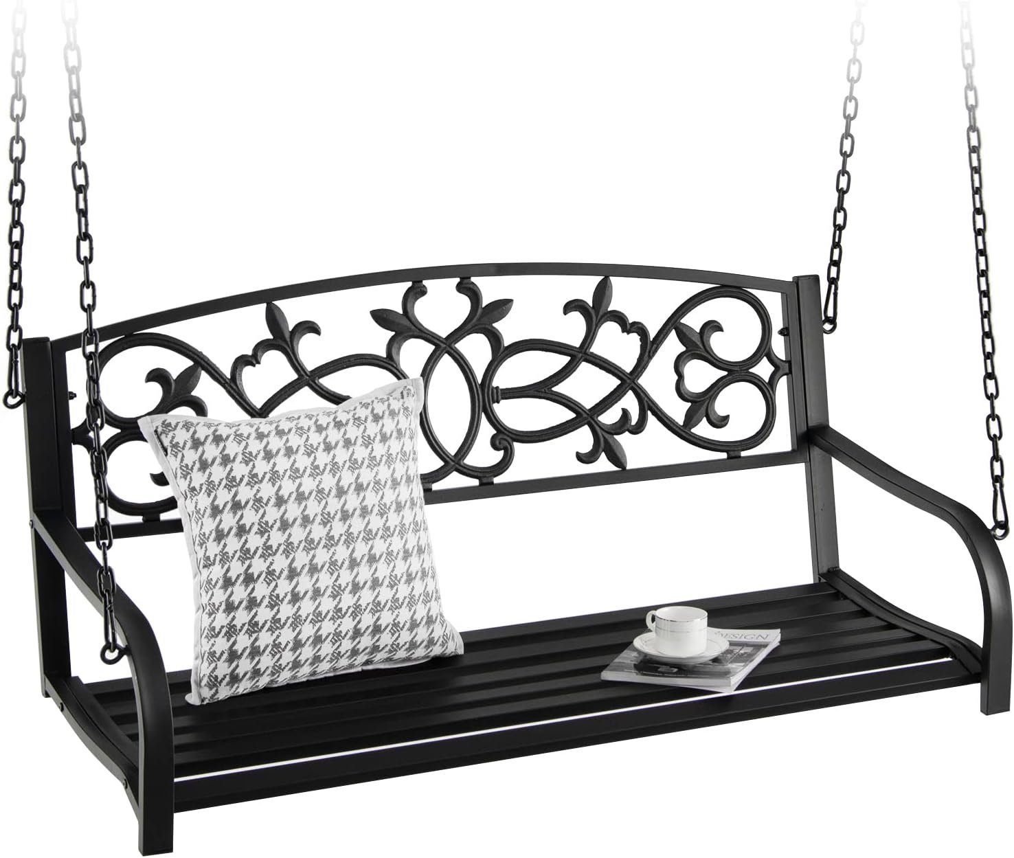 KOMFOTTEU Hollywoodschaukel Schaukelbank, bis 220 kg, 2-Personen