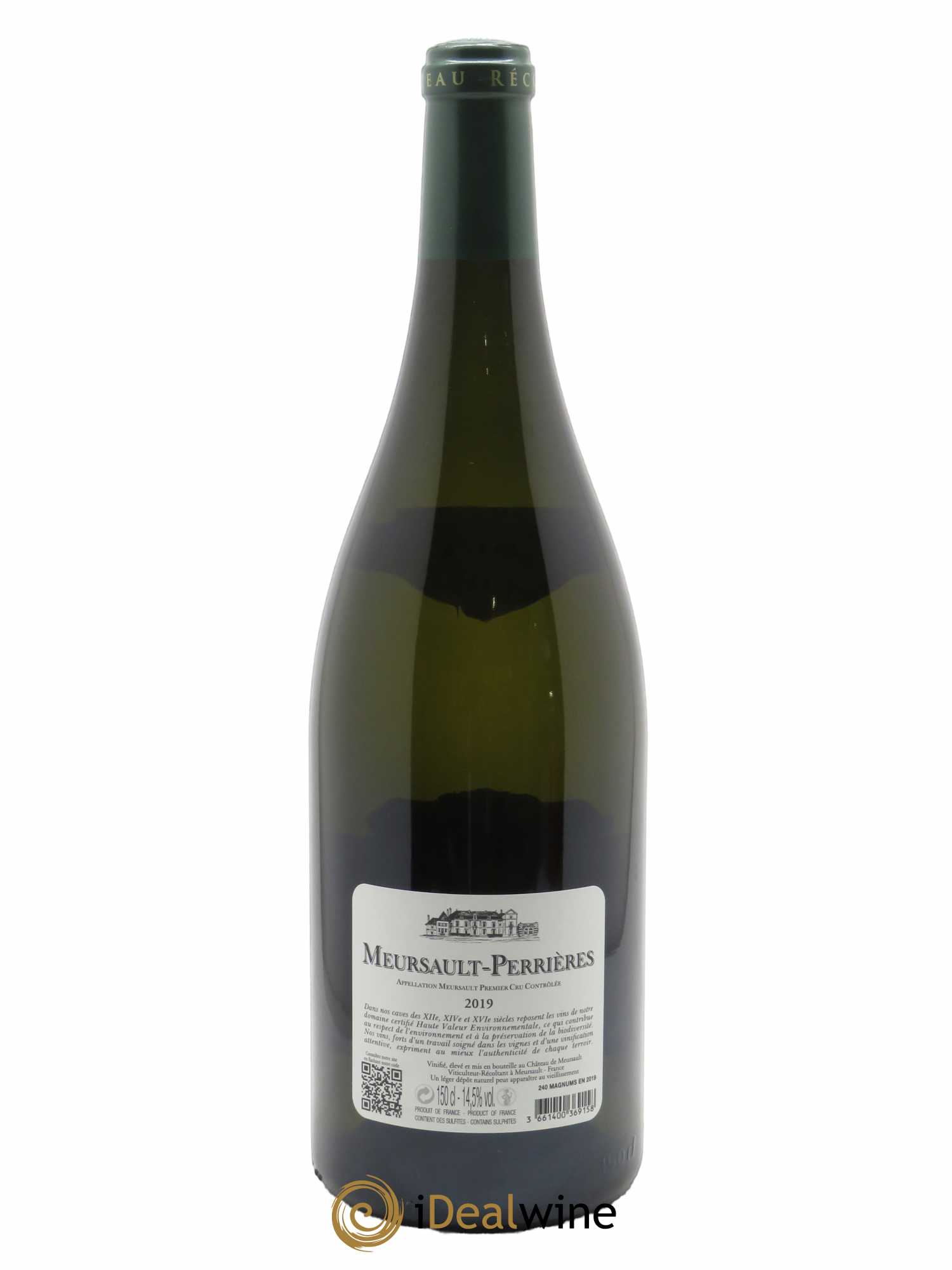 Meursault 1er Cru Perrières Château de Meursault  2019 - Lot de 1 Magnum