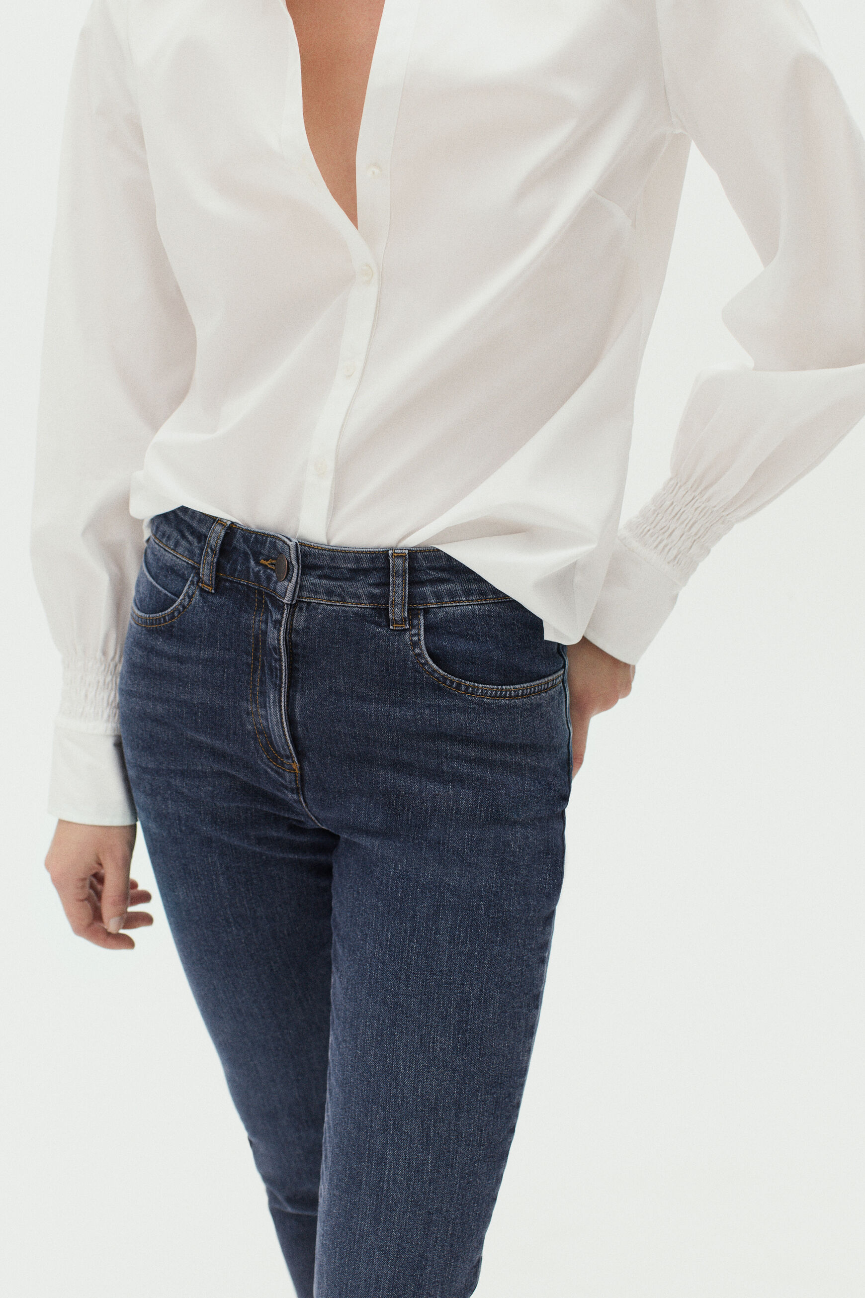 pantalon bobby denim stone femme