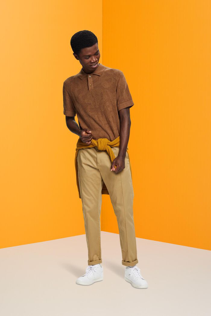 Poloshirt aus Bouclé