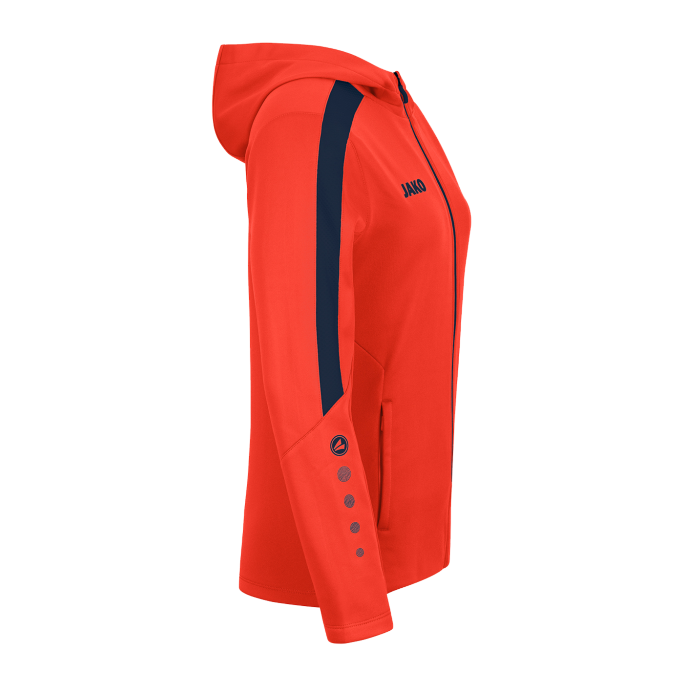JAKO Power Kapuzenjacke Damen Orange Blau F375