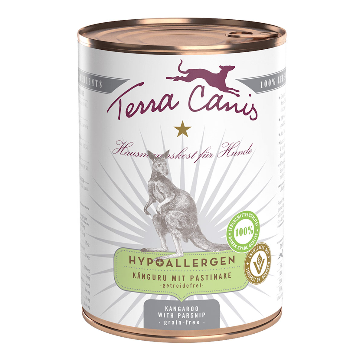 Terra Canis HYPOALLERGEN – Känguru mit Pastinake bei ZooRoyal