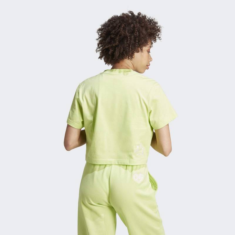 adidas Scribble Embroidery Crop-Shirt T-Shirt Damen