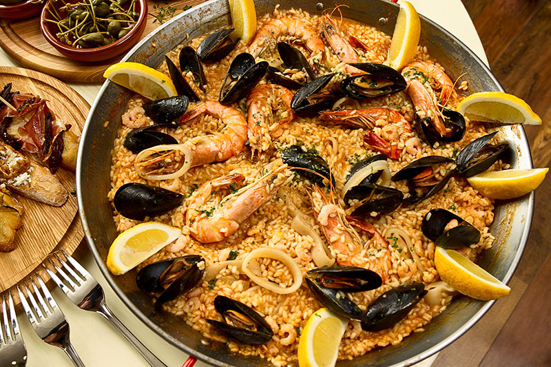 PaellaWorld International Paella World Original spanische Paella Pfanne Typ Valenciana - emailliert 12cm