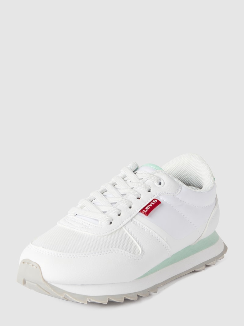 Sneaker mit Label-Details Modell 'ALEX' in weiß