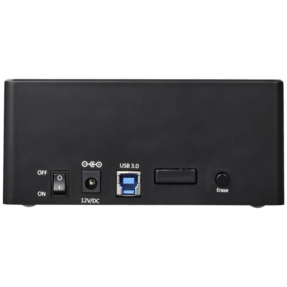 Renkforce Festplatten-Dockingstation USB 3 SATA 2-Port HDD-Dockingstation mit Cloning, mit Clone-Funktion, mit Erase-Funktion