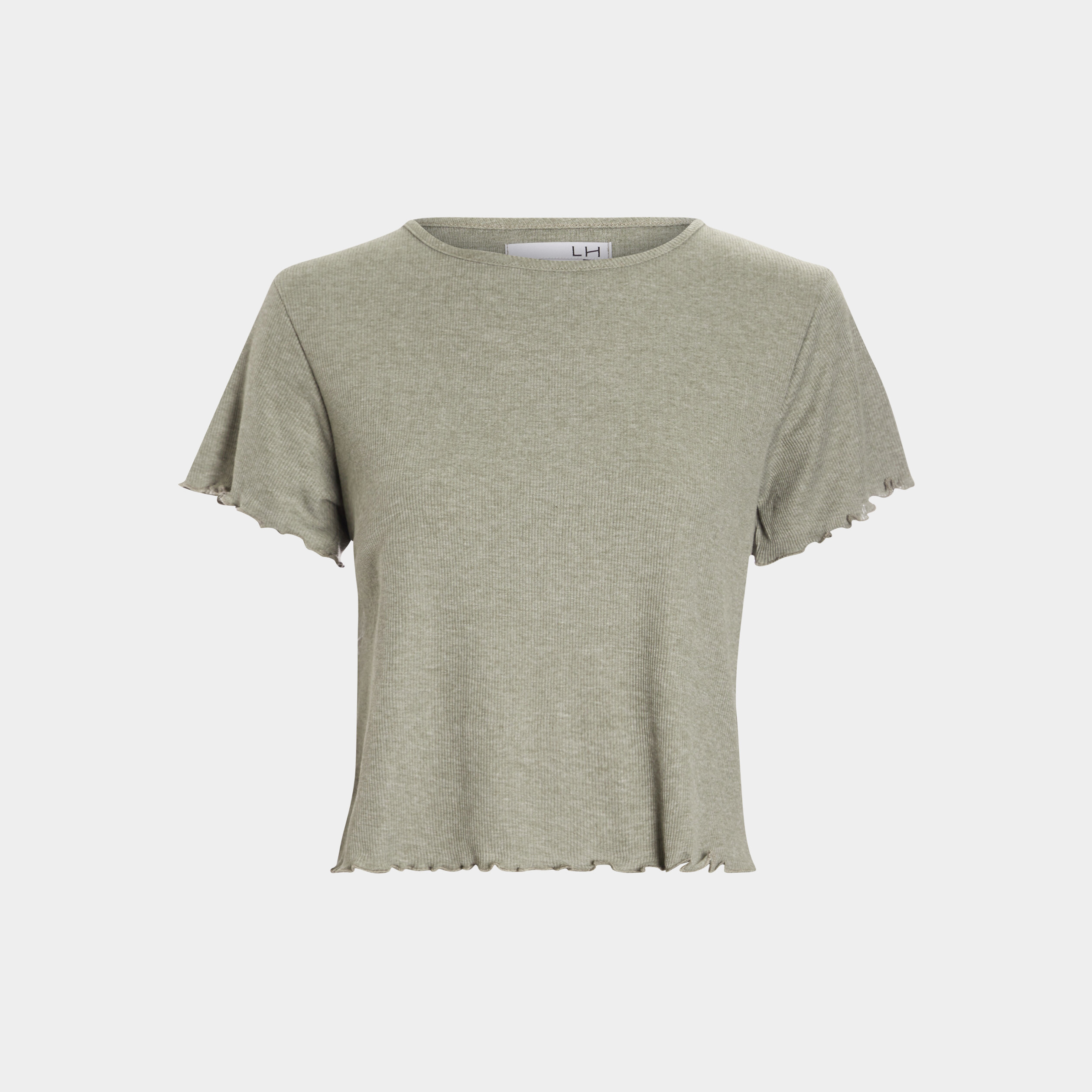Haut de pyjama manches courtes vert kaki femme | La Halle