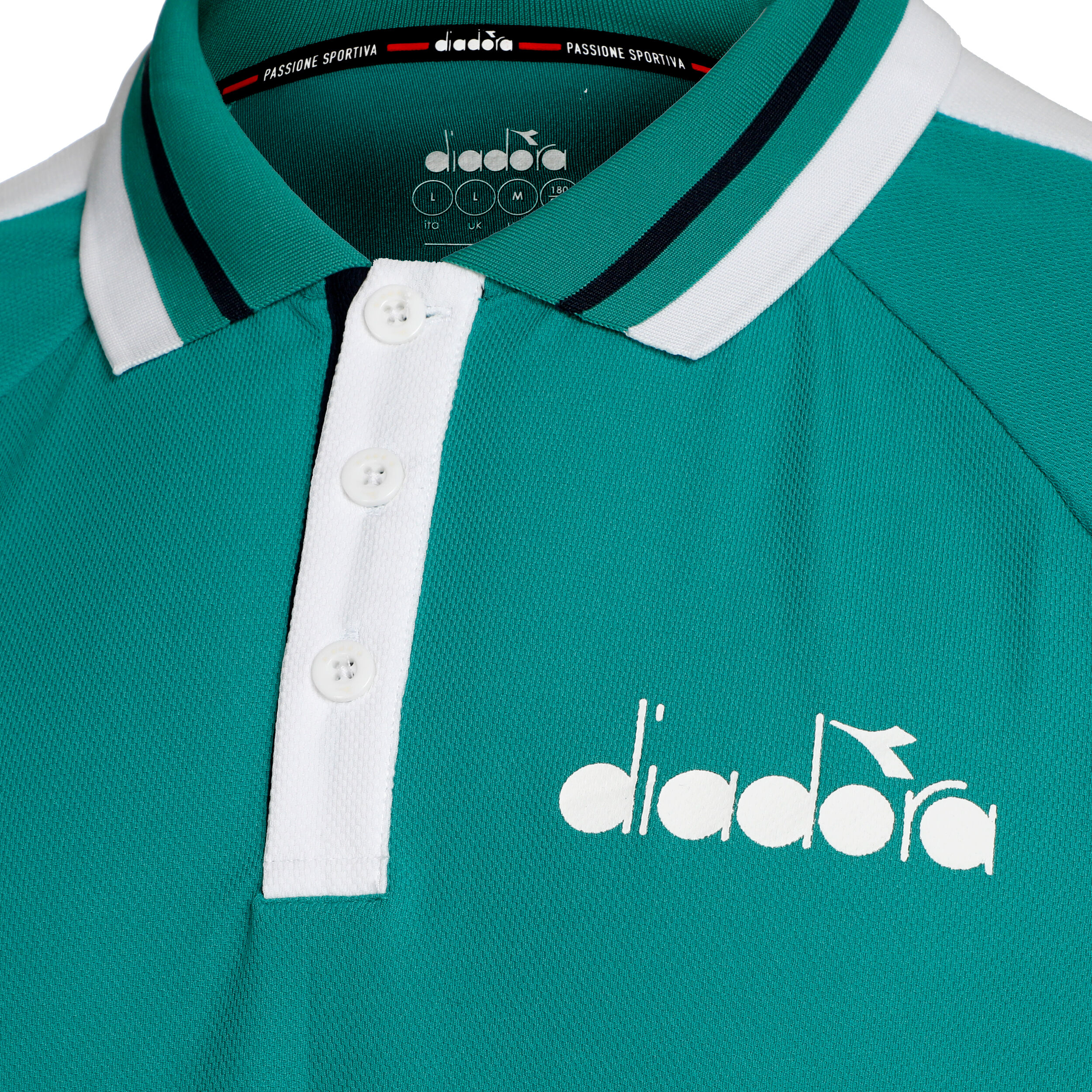 Icon Polo Herren - Grün, Weiß