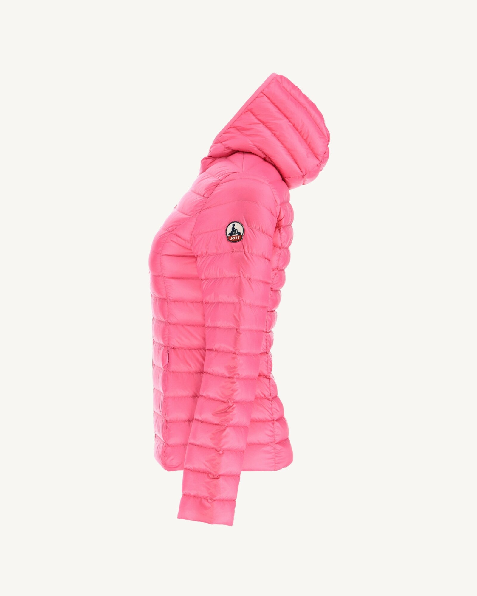 Doudoune légère à capuche Rose Cloe