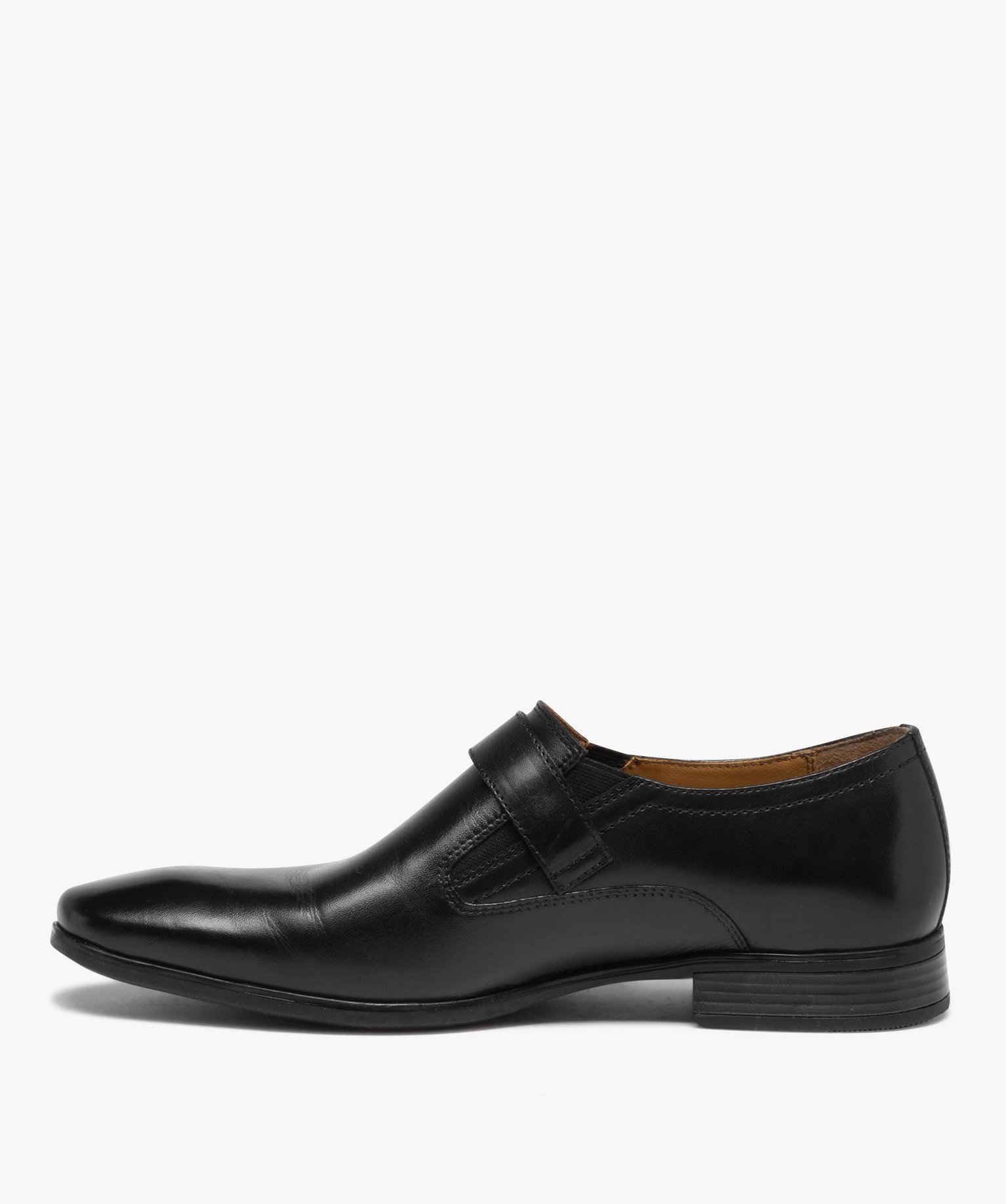 Derbies homme en cuir uni et bride à boucle – Pierre Cardin noir | GEMO