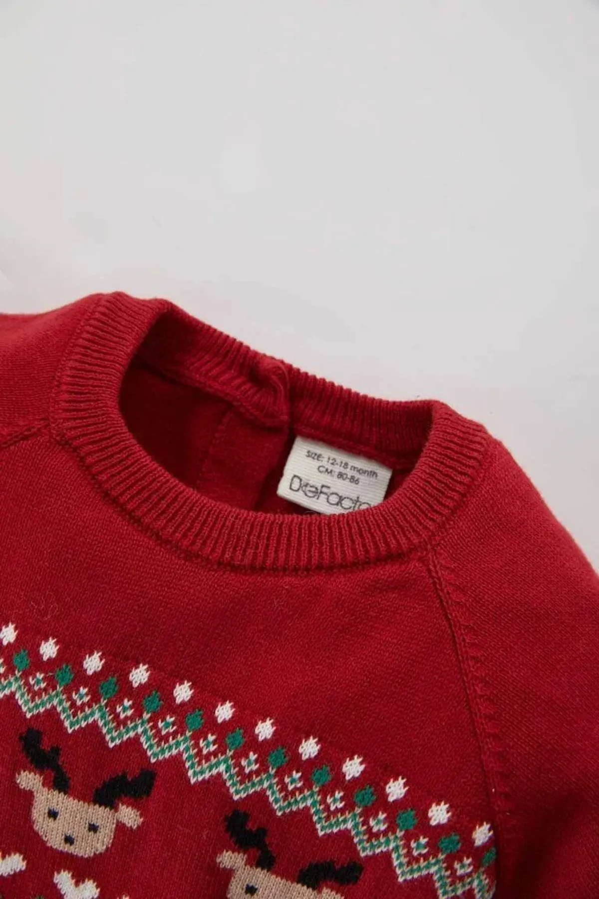 DeFacto  2er-Set aus Baumwoll-Strickwaren mit Pullover-Unterteil für Babys und Mädchen mit Neujahrsmotiv
