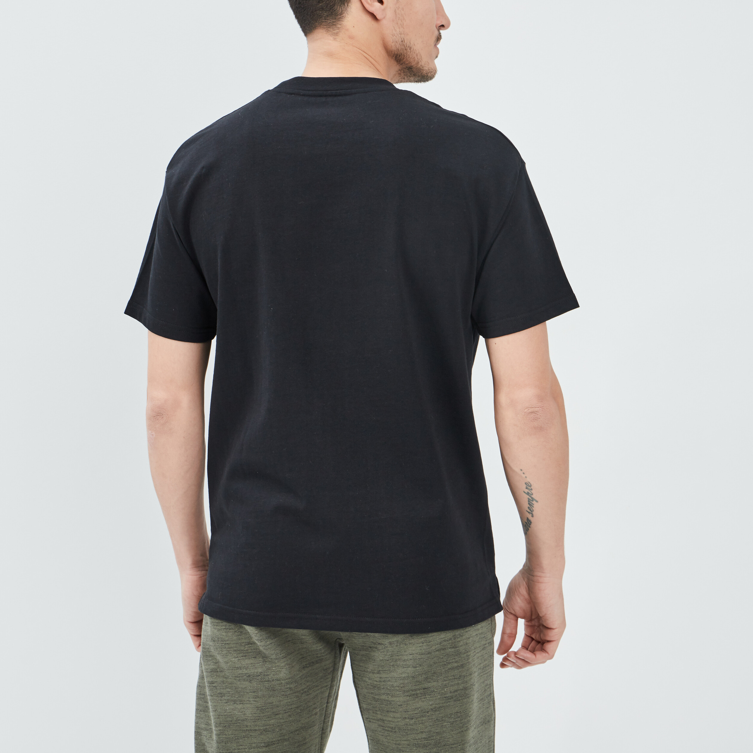 T-shirt manches courtes noir homme | La Halle