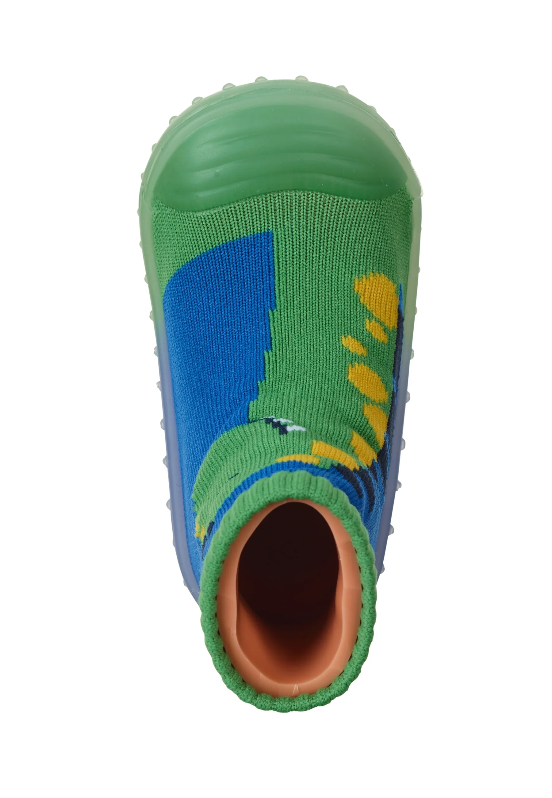 Adventure-Socks mit Motiv Dino in Blau / Grün