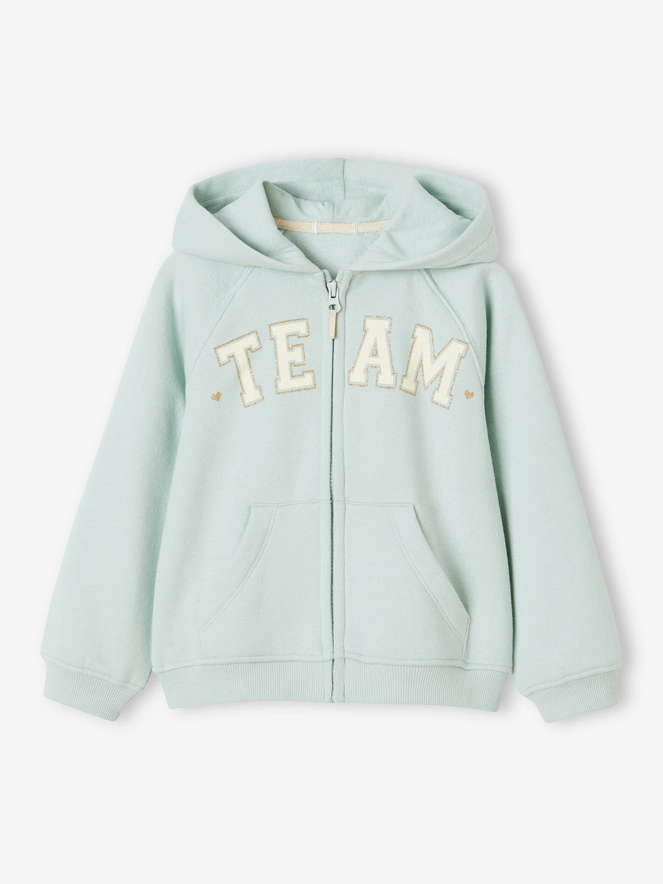 Vertbaudet Mädchen Kapuzensweatjacke Oeko-Tex - grün
