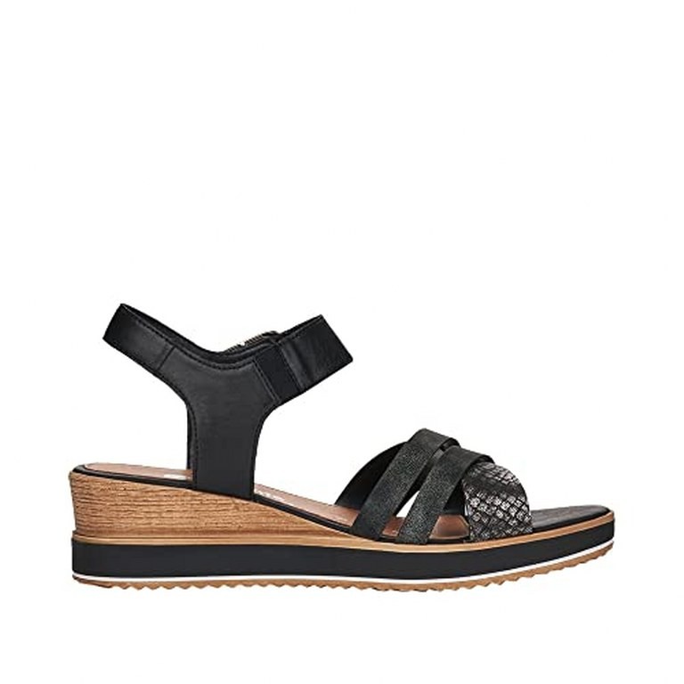 REMONTE Klassische Sandalen schwarz