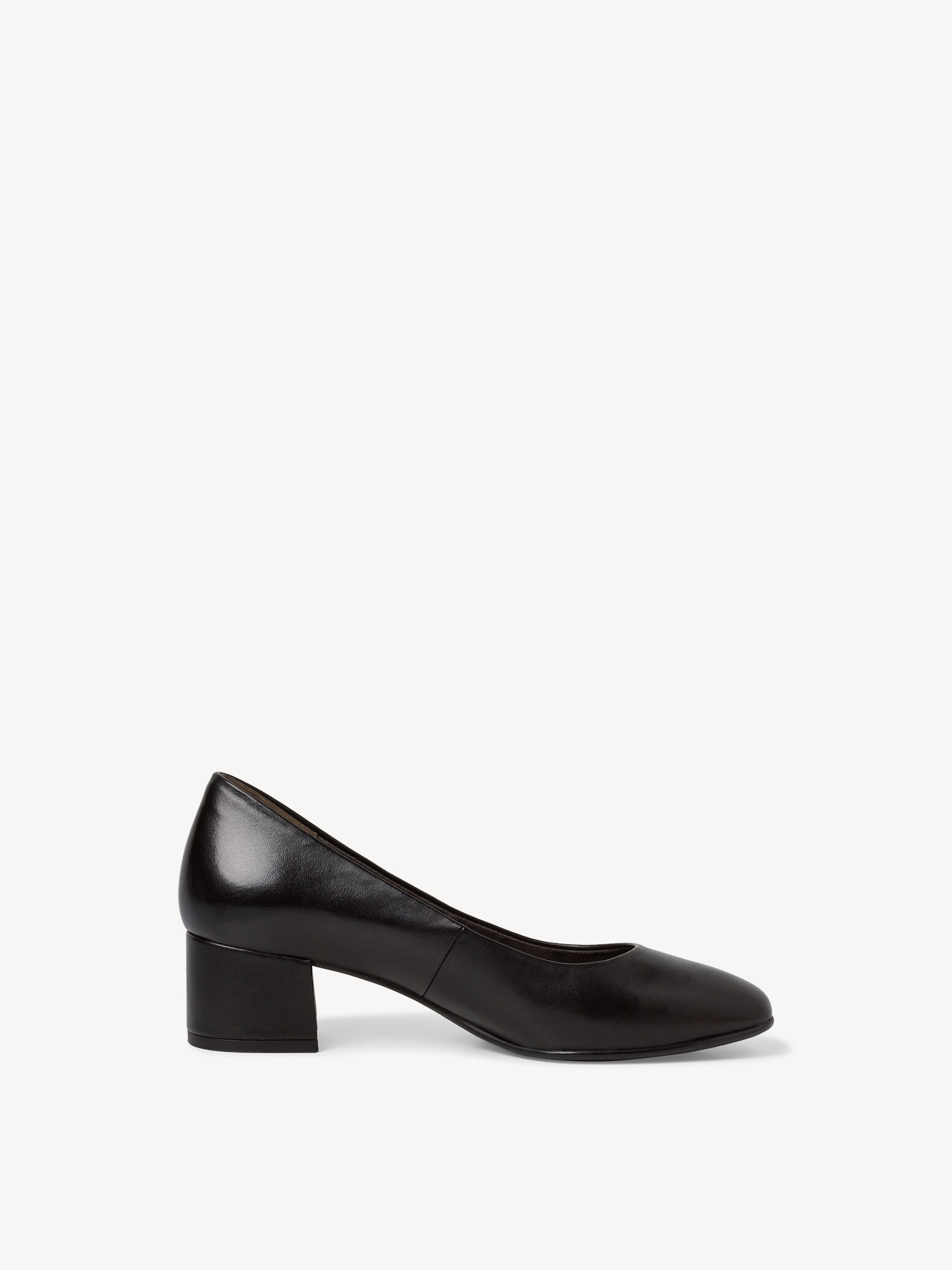 Escarpin en cuir - noir