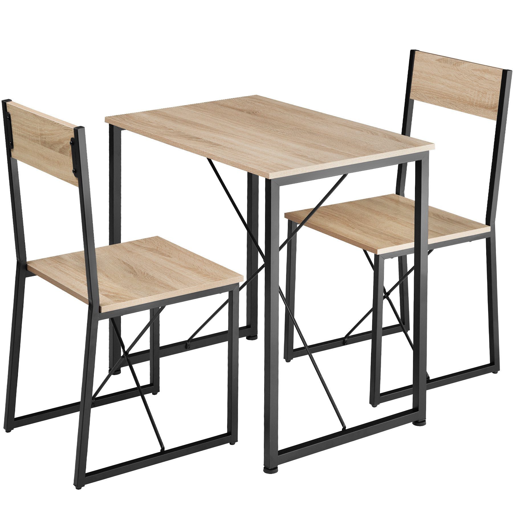 tectake Sitzgruppe Margate, (Set, 3-tlg), leicht zu reinigen