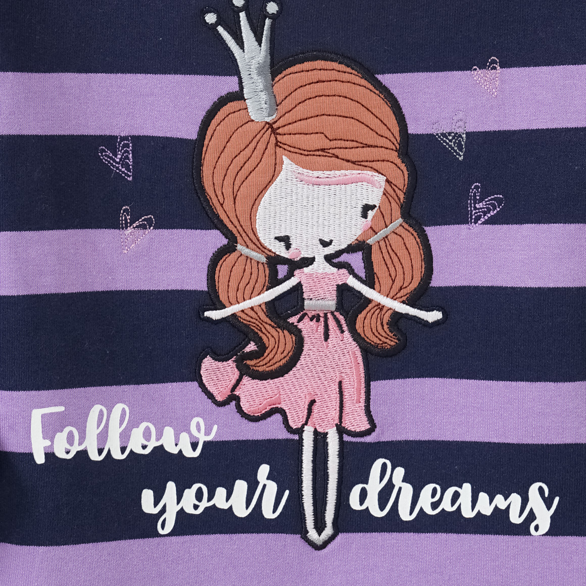 Mädchen Hoodie mit Prinzessin-Applikation