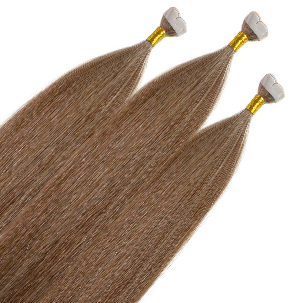 hair2heart Extensions adhesives Mini Tape Premium cheveux naturels #12 blond miel extensions
