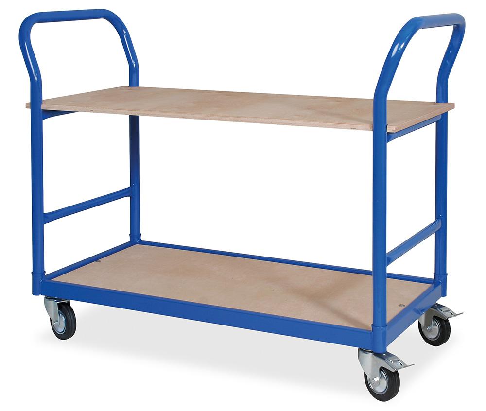 BRB Tischwagen mit 2 Etagen, blau
