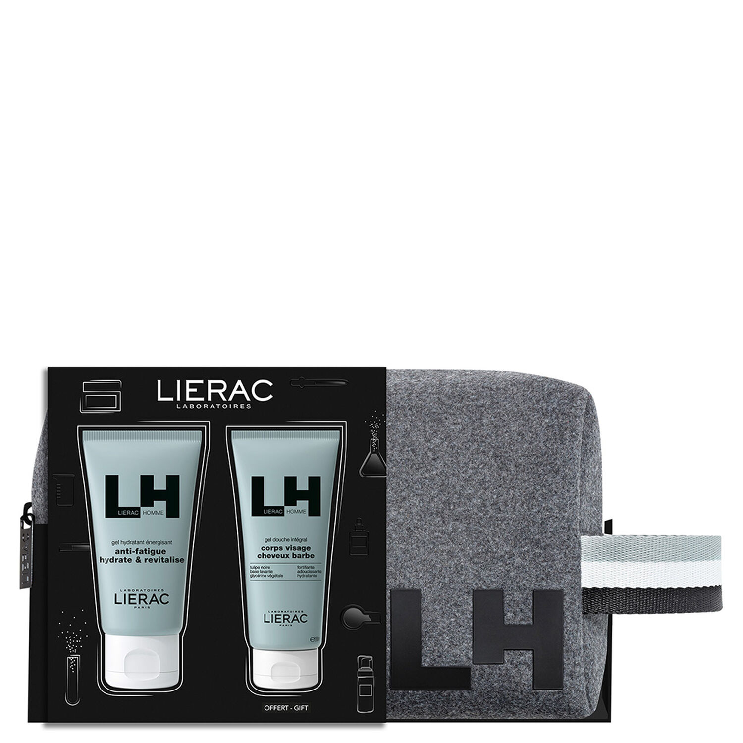 Lierac Lierac Homme Coffret Gel Hydratant Energisant 50ml + Gel Douche 50ml