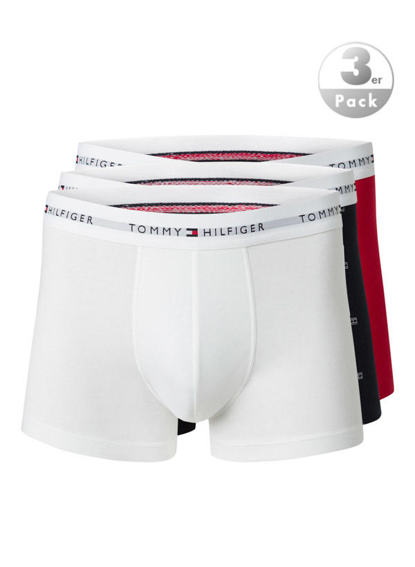 Tommy Hilfiger, Trunks, Baumwoll-Stretch, nachtblau-weiß-rot