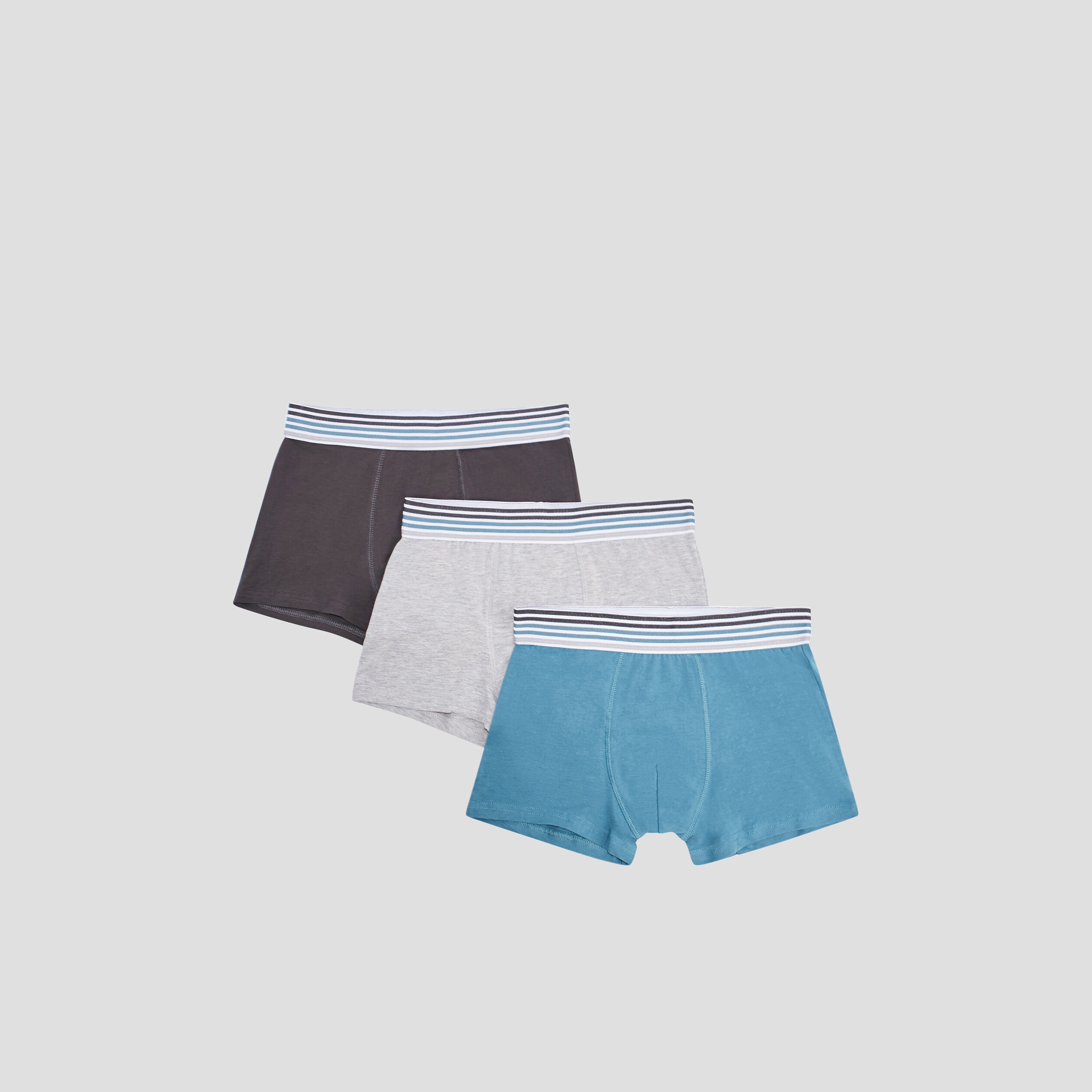 Lot 3 boxers bleu canard homme | La Halle
