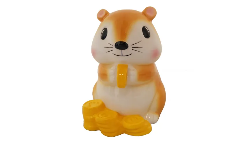 TRENDSHOP Spardose Goldhamster Goldi